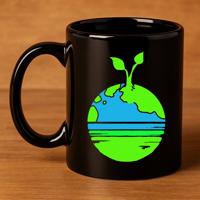 Earth Day Funy Gift 11oz C Handle Ceramic Mug