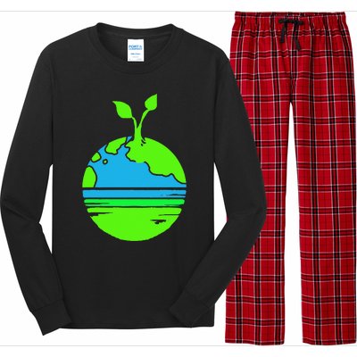 Earth Day Funy Gift Long Sleeve Pajama Set