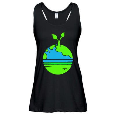 Earth Day Funy Gift Ladies Essential Flowy Tank