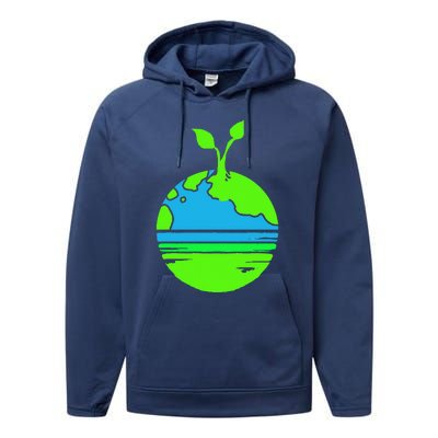 Earth Day Funy Gift Performance Fleece Hoodie