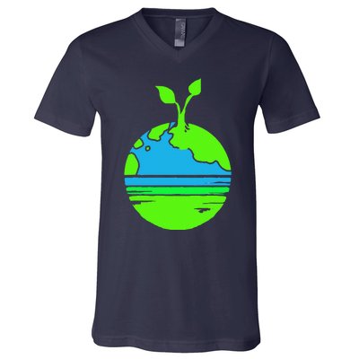 Earth Day Funy Gift V-Neck T-Shirt