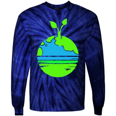 Earth Day Funy Gift Tie-Dye Long Sleeve Shirt