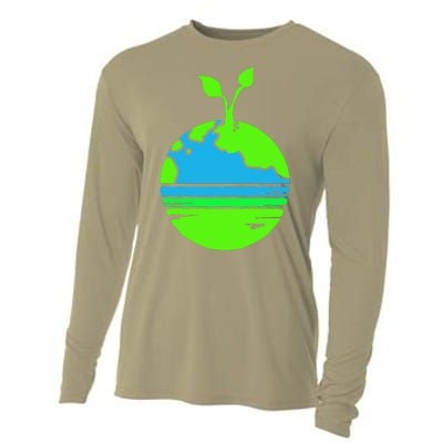 Earth Day Funy Gift Cooling Performance Long Sleeve Crew