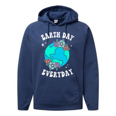 Earth Day Funny Gift Save Our Home Plant More Trees Go Planet Great Gift Performance Fleece Hoodie