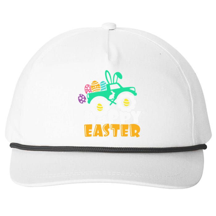 Easter Day for Monster Truck Lover  eggs easter Snapback Five-Panel Rope Hat