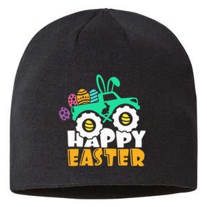 Easter Day for Monster Truck Lover  eggs easter Sustainable Beanie