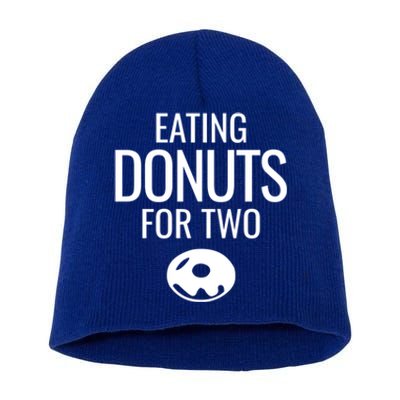 Eating Donuts For Two Meaningful Gift Pregnancy Gift Short Acrylic Beanie