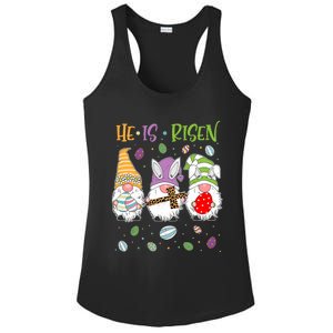 Easter Day For Christian He Is Risen Gnomes Mom Leopard Gift Ladies PosiCharge Competitor Racerback Tank