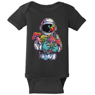 Edm Dj Festival Outfit & Women Trippy Astronaut Art Edm Mushroom Psychedelic Rave, Baby Bodysuit