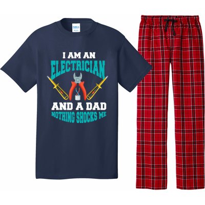 Electrician Dad Funny Electrician Father Gift Pajama Set