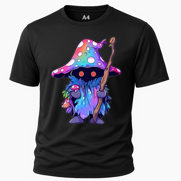 Edm Dj Festival Outfit & Psychedelic Festival Trippy Wizard Edm Rave Cooling Performance Crew T-Shirt
