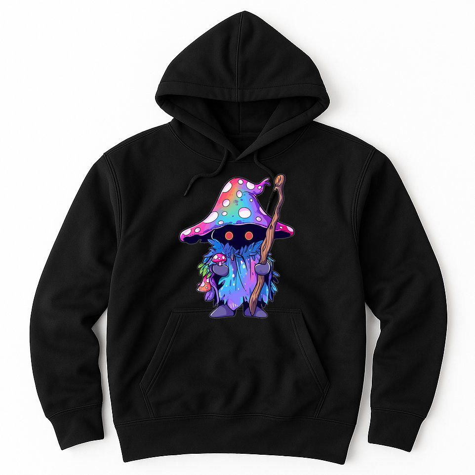 Edm Dj Festival Outfit & Psychedelic Festival Trippy Wizard Edm Rave Hoodie