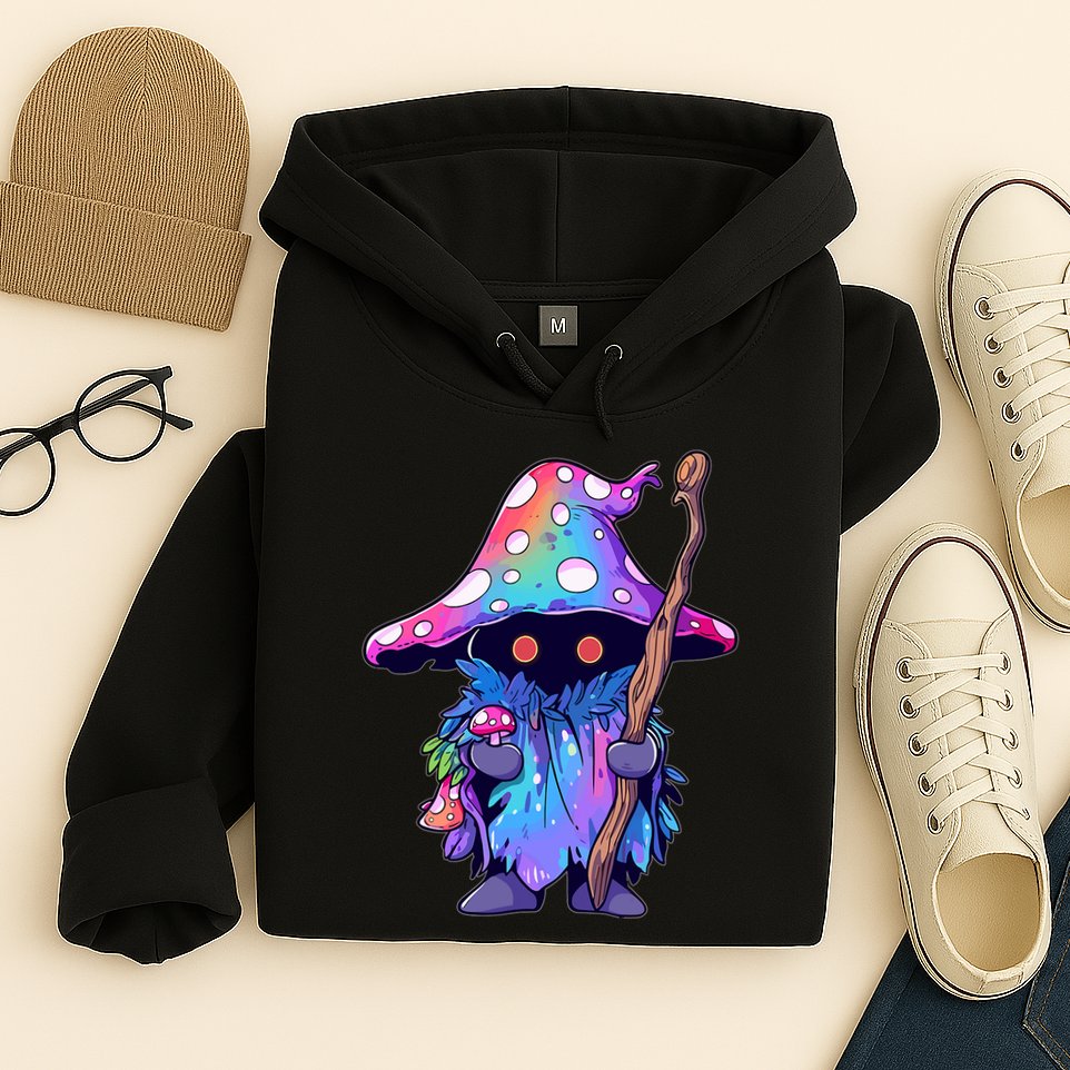 Edm Dj Festival Outfit & Psychedelic Festival Trippy Wizard Edm Rave Hoodie