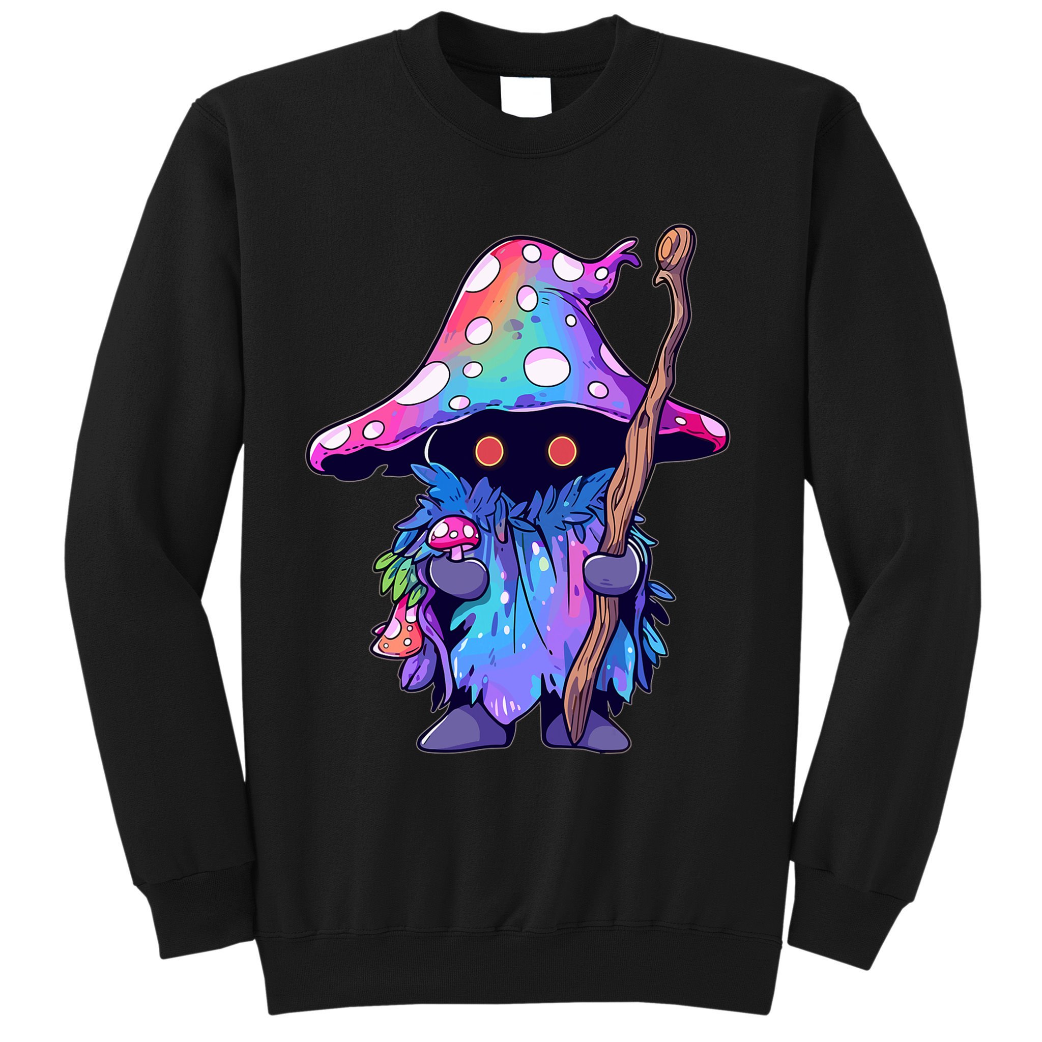 Edm Dj Festival Outfit & Psychedelic Festival Trippy Wizard Edm Rave Sweatshirt