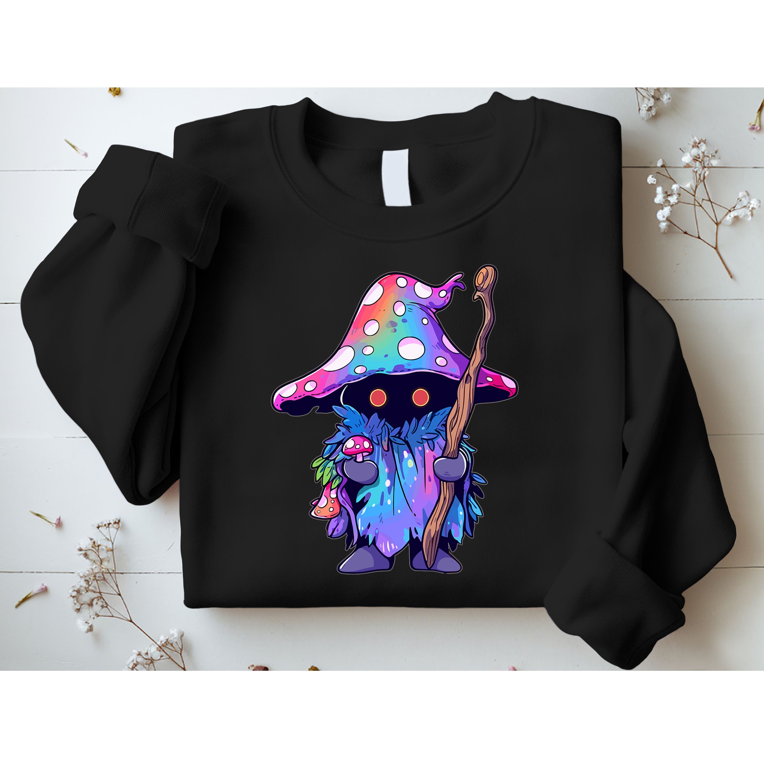 Edm Dj Festival Outfit & Psychedelic Festival Trippy Wizard Edm Rave Sweatshirt