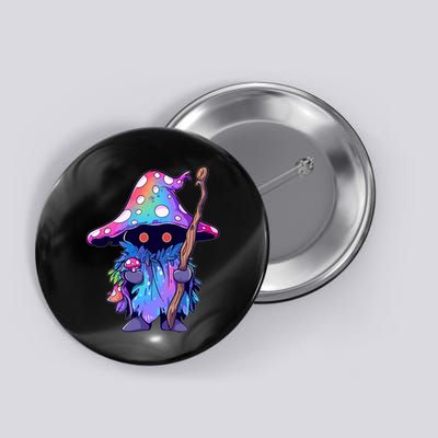 Edm Dj Festival Outfit & Psychedelic Festival Trippy Wizard Edm Rave Button
