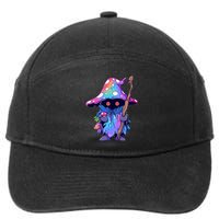 Edm Dj Festival Outfit & Psychedelic Festival Trippy Wizard Edm Rave 7-Panel Snapback Hat