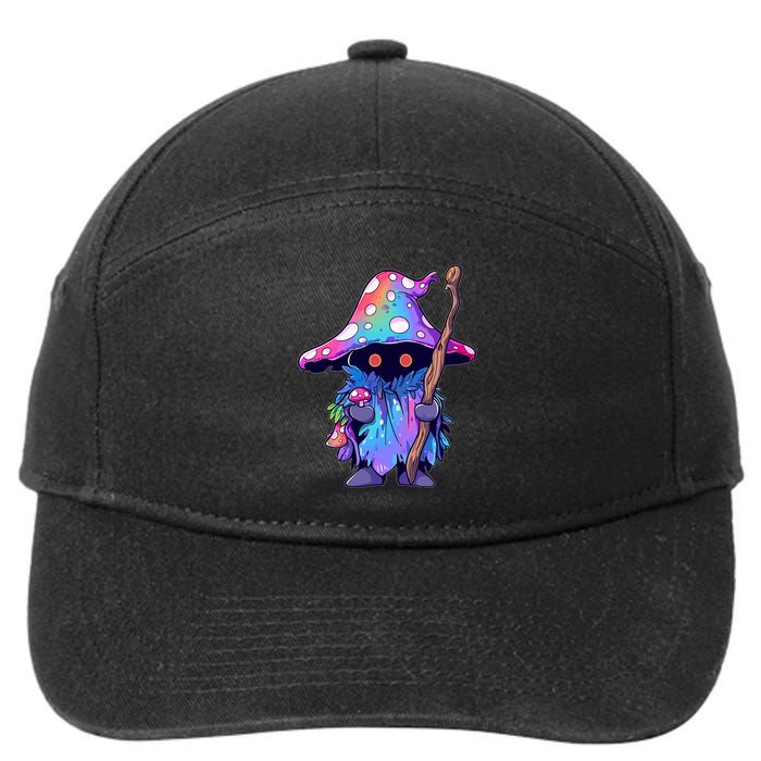 Edm Dj Festival Outfit & Psychedelic Festival Trippy Wizard Edm Rave 7-Panel Snapback Hat
