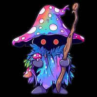 Edm Dj Festival Outfit & Psychedelic Festival Trippy Wizard Edm Rave 7-Panel Snapback Hat
