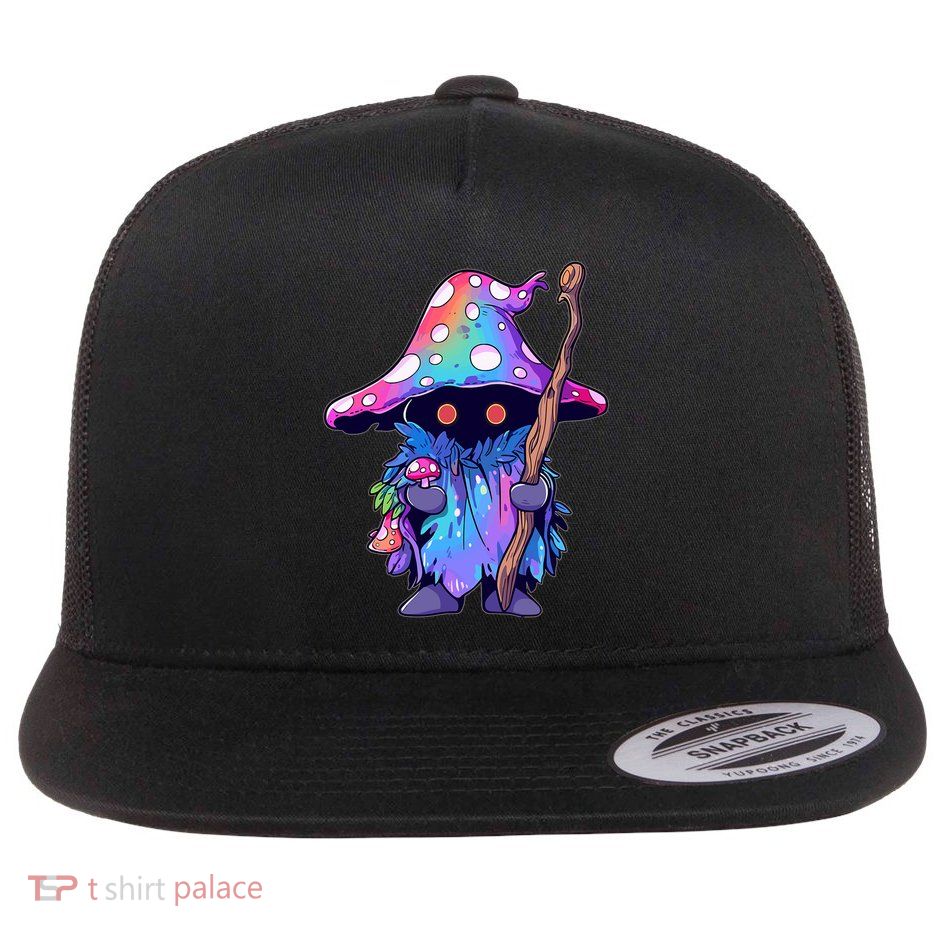 Edm Dj Festival Outfit & Psychedelic Festival Trippy Wizard Edm Rave Flatbill Hat