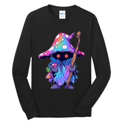Edm Dj Festival Outfit & Psychedelic Festival Trippy Wizard Edm Rave Tall Long Sleeve T-Shirt