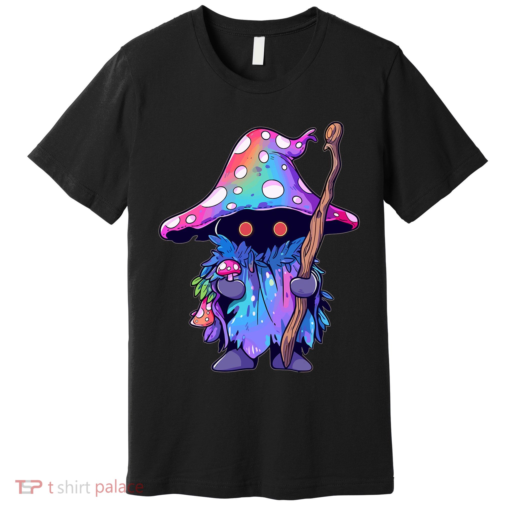 Edm Dj Festival Outfit & Psychedelic Festival Trippy Wizard Edm Rave Premium T-Shirt