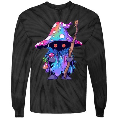 Edm Dj Festival Outfit & Psychedelic Festival Trippy Wizard Edm Rave Tie-Dye Long Sleeve Shirt