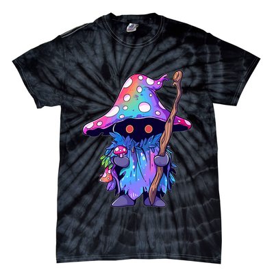 Edm Dj Festival Outfit & Psychedelic Festival Trippy Wizard Edm Rave Tie-Dye T-Shirt