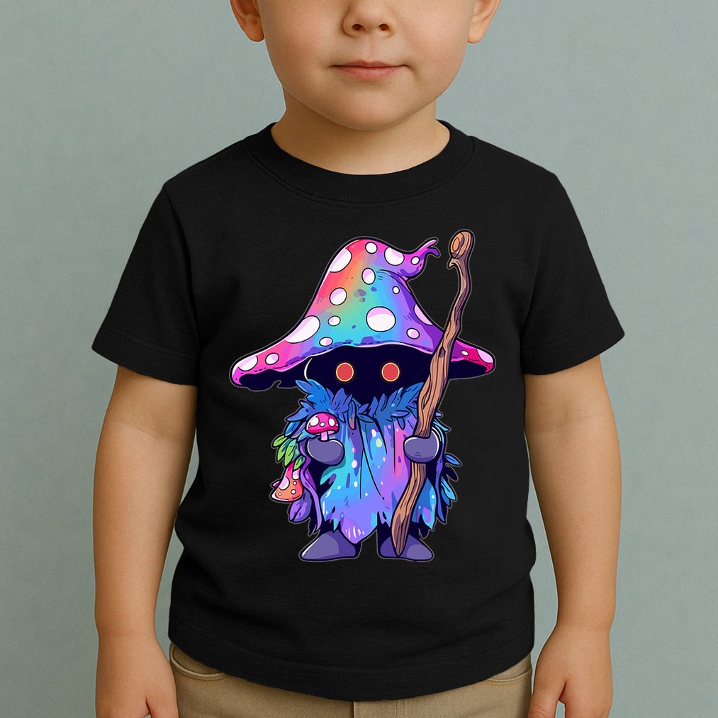 Edm Dj Festival Outfit & Psychedelic Festival Trippy Wizard Edm Rave Toddler T-Shirt