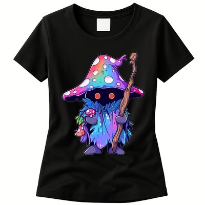 Edm Dj Festival Outfit & Psychedelic Festival Trippy Wizard Edm Rave Womens T-Shirt