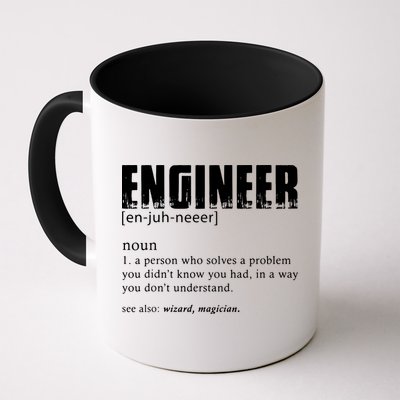 Engineer Definition Funny Engineering Gift Funny Engineer Coffee Mug