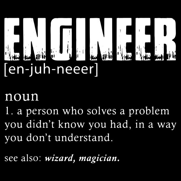 Engineer Definition Funny Engineering Gift Funny Engineer Cropped Pullover Crew