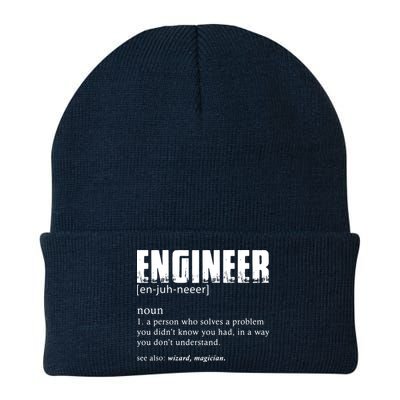 Engineer Definition Funny Engineering Gift Funny Engineer Knit Cap Winter Beanie