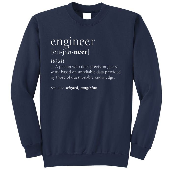 Engineer Definition Funny Engineering Gift STEM Sweatshirt