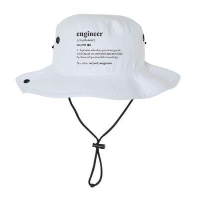 Engineer Definition Funny Engineering Mechanical Civil Gift Legacy Cool Fit Booney Bucket Hat