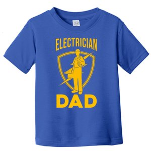 Electrician Dad Fathers Day Funny Electrical Engineering Cute Gift Toddler T-Shirt