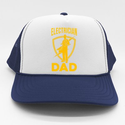 Electrician Dad Fathers Day Funny Electrical Engineering Cute Gift Trucker Hat