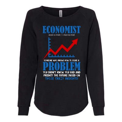 Economist Definition Funny Joke Womens California Wash Sweatshirt