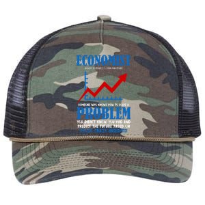 Economist Definition Funny Joke Retro Rope Trucker Hat Cap