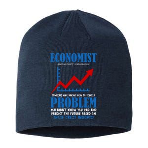 Economist Definition Funny Joke Sustainable Beanie