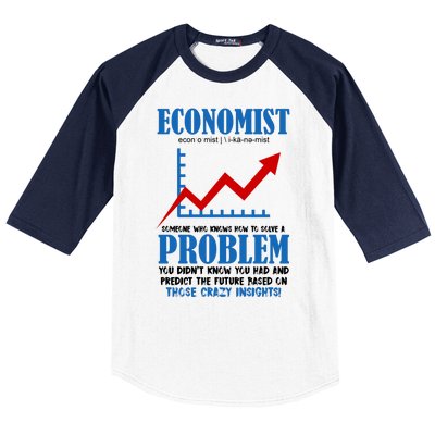 Economist Definition Funny Joke Baseball Sleeve Shirt