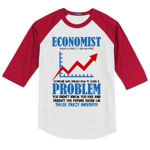 Economist Definition Funny Joke Kids Colorblock Raglan Jersey