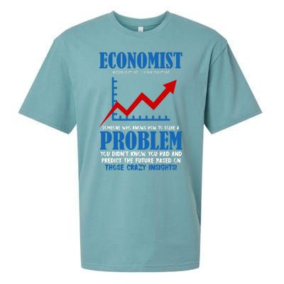 Economist Definition Funny Joke Sueded Cloud Jersey T-Shirt