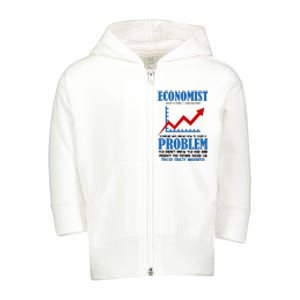 Economist Definition Funny Joke Toddler Zip Fleece Hoodie