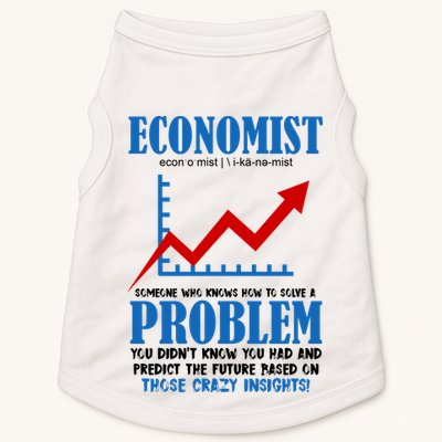 Economist Definition Funny Joke Doggie Tank