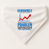 Economist Definition Funny Joke USA-Made Doggie Bandana