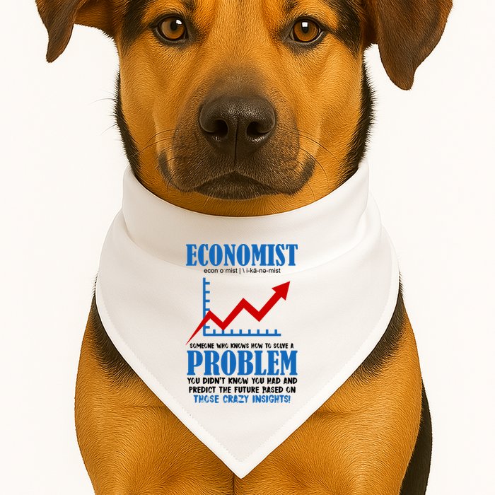 Economist Definition Funny Joke USA-Made Doggie Bandana