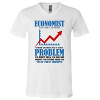 Economist Definition Funny Joke V-Neck T-Shirt