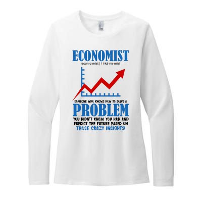 Economist Definition Funny Joke Womens CVC Long Sleeve Shirt