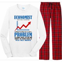 Economist Definition Funny Joke Long Sleeve Pajama Set